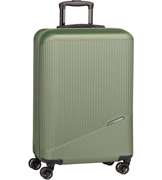 Travelite 4-Rad Hartschalenkoffer mittelgroß 65 Liter, Gepäck Serie Bali: ABS Hartschalen Trolley mit TSA Kombinationsschloss, 67 cm