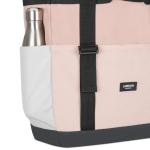 Smilla Strandtas met ritssluiting voor dames en heren, gezinsvakantie, sport, zwemmen, boodschappentas van gerecycled PET, waterafstotend, Roos Grijs, Eén maat