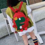 Doumneou Niedlicher Kinder-Rucksack, 3D-Cartoon-Dinosaurier, Mini-Rucksack, für , Mädchen, Schultasche, Rot, rot