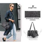 Leren dameshandtas, schoudertas, handtassen, waterdichte draagtas, multifunctionele hengseltas, schoudertas, groot, voor werk, school, shopper, reizen, Beau Noir, Modieus