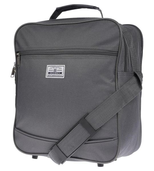 grote heren tas werktas schoudertas stewardess messenger bag, grijs, 30 x 34 x 16 cm BxHxT