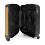 NoBoringSuitcases.com Kinderkoffer, handbagage, harde koffer met TSA-slot, jongens en meisjes, trolley, reiskoffer, draagtas, rolkoffer, klein of middelgroot, Leeuw - Bruin - Geper