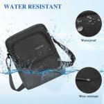 BAIGIO Schoudertas heren schoudertas Oxford kleine herentas crossbody messenger tas met iPad-vak en verstelbare schouderriem, zwart-u, Hedendaags