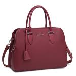 - Dames Bugatti Handtas Draagtas - Shopper Tote PU Leer Schoudertas - Veel Zakken Vakken Rits Crossbodytas - Vrouwen Meisje Tassen - Mode Stad Werk - Rood