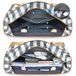 Grote strandtas voor dames, schoudertas, handtas, badtas, XXL, familie, waterdichte zwemtas, draagtas, strandtas met ritssluiting, vakantieaccessoires, donkergrijs, XX-Large, Utili