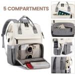 LOVEVOOK Laptoprugzak voor dames, met laptopvak, 15,6 inch, schoolrugzak, meisjes, tieners, schooltas, waterdichte rugzak, dagrugzak, rugzakken voor school, reizen, universiteit, z