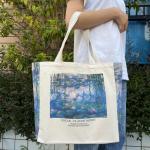 Canvas Tote Bag Esthetisch - Tote tas met ritssluiting en binnenvak door schouder Tote tassen voor vrouwen winkelen en reizen - Waardering cadeau voor leraar bruidsmeisje vriendsch