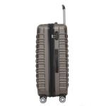 Beibye Hard Case Trolley koffer met dubbele wieltjes, maat M, L, XL, bruin