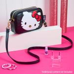 Hello Kitty Schoudertas met afneembare riem, binnenvak en ritssluiting, cadeaus voor meisjes, zwart