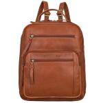 'Wilma' Elegante Rugzak Vrouwen Kleine Leren Rugzak Dames Leren Rugzak DIN A5 Vintage Handtas City Going Out Shopping Daypack Echt Leer, Kleur:texas - bruin