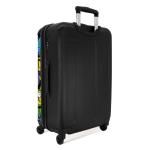 NoBoringSuitcases.com Kinderkoffer, handbagage, harde koffer met TSA-slot, jongens en meisjes, trolley, reiskoffer, draagtas, rolkoffer, klein of middelgroot, 26 monsters, kinderba