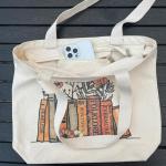 Draagtas, Draagtassen Dames, Boodschappentas, Schoudertas Stoffen Tas, Katoenen Tas, Jute Tas, Met Vintage Print, Canvas Tote Bag om te winkelen School