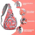 ZOMAKE Borstzak Sling Bag voor heren, diefstalbestendig, crossbody bag voor mannen en vrouwen, schoudertas voor outdoor, fietsen, reizen, wandelen