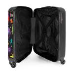 NoBoringSuitcases.com Kinderkoffer, handbagage, harde koffer met TSA-slot, jongens en meisjes, trolley, reiskoffer, draagtas, rolkoffer, klein of middelgroot, 41 Boo Monsters, kind