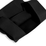 Vrouwen Handvat Tassen Polsbandjes Effen Kleur Gift Bag Cross-Body Gebreide Mouw Knoop Tas Kleine Leuke Draagbare Portemonnee Opvouwbare Tote, Zwart, Effen zwart