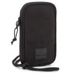 Schoudertas Heren & Dames Klein Zwart - "Josh" Mini Nektasje Gemaakt van Gerecyclede PET-flessen voor Vrije tijd & Festivals - Crossbody Mobiele Telefoon Portemonnee, Waterafstoten