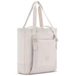 Jessy Tote tas voor dames en heren, handtas met opvouwbaar plafond voor festival, zwembad, vakantie, grote schoudertas met ritssluiting, waterafstotend, Zand, Eén maat