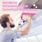 DREAMADE 2-delige kinderkoffer & rugzak, kinderkofferset, kindertrolley, handbagage, reisbagage, harde koffer voor kinderen, Roze uil, kinderkoffer set