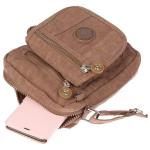 Christian Wippermann Kleine dames handtas crinkle nylon schoudertas tas