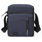 Waterdichte schoudertas voor heren, met verstelbare riem, kleine zomertas, voor werk en school, Navy Blauw