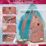 ZOMAKE Borstzak Sling Bag voor heren, diefstalbestendig, crossbody tas voor mannen en vrouwen, schoudertas voor outdoor, fietsen, reizen, wandelen