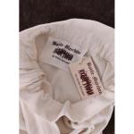 Dames schoudertas/buideltas - met gevlochten band - middeleeuwen - canvas - blank