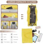 Canvas Dote Bag, grote schoudertas, shoppertas, crossbody tas, reistas, handtas, alles met brede riem, geel, Large