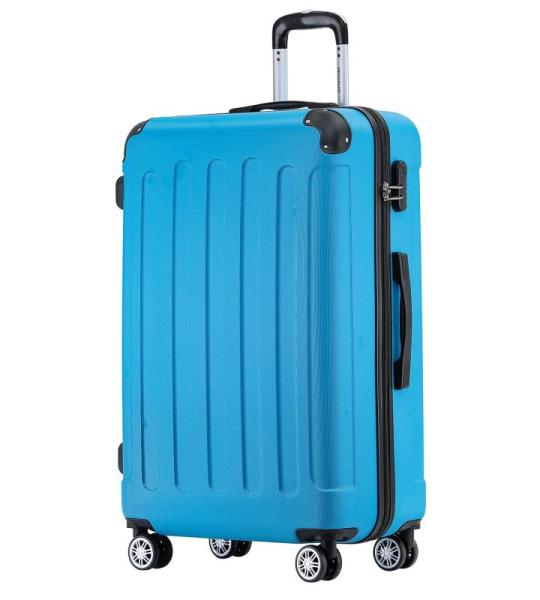 BEIBYE Harde koffer, trolleykoffer, rolkoffer, reiskoffer, handbagage, 4 wielen, M/L/XL, turquoise