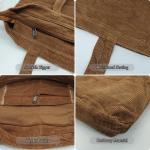Uniseks schoudertas voor dames, tote bag, corduroy tas, grote schoudertas, shopper, handtas, casual, crossbody tas voor school, universiteit, kantoor, werk, reizen, uitstapjes, win
