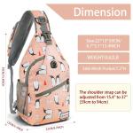 ZOMAKE Borstzak Sling Bag voor heren, diefstalbestendig, crossbody tas voor mannen en vrouwen, schoudertas voor outdoor, fietsen, reizen, wandelen