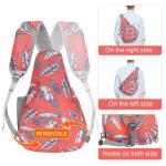 ZOMAKE Borstzak Sling Bag voor heren, diefstalbestendig, crossbody bag voor mannen en vrouwen, schoudertas voor outdoor, fietsen, reizen, wandelen