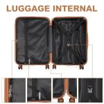 British Traveller Handkoffer ABS + PC materiaal, wit, koffer
