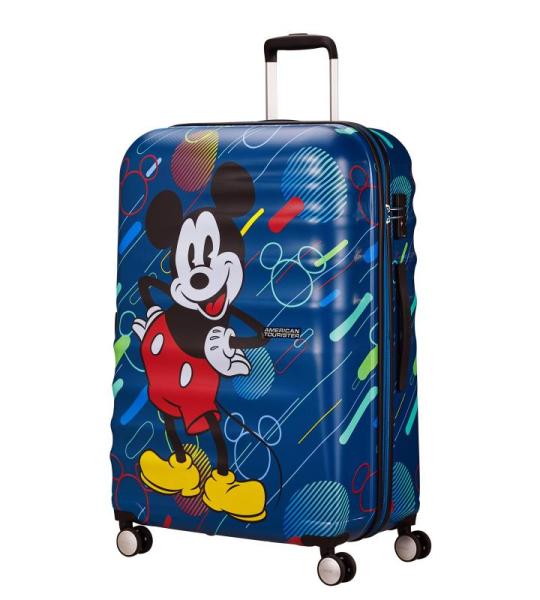 American Tourister Wavebreaker Disney - Spinner L, Kindergepäck, 77 cm, 96 L, Mehrfarbig (Mickey Future Pop)