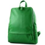 Modamoda.de T138 Italiaanse damesrugzak van leer, groen 2021, Medium