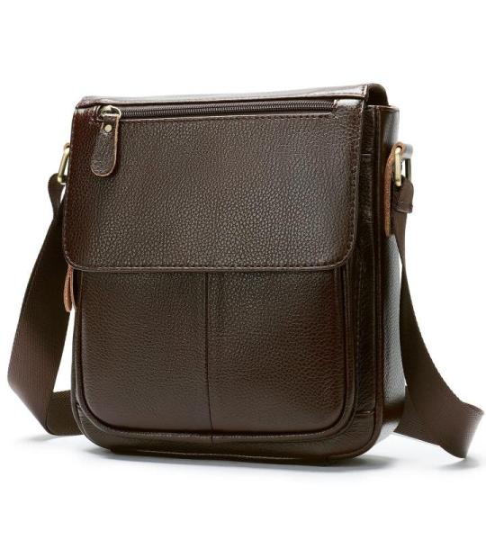 voor heren, vintage, echt leer, crossbody-tas, crossbody-tas, tas, tas, coverpack voor werk, professionele zaken, kantoor, college, reizen, boekentas, Rood Bruin, Large