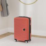 HAUPTSTADTKOFFER Midden grote harde koffer, TSA, 4 wielen, check-in bagage met 8 cm volumevergroting, 77 cm, 130 liter, grafiet, rood, koffer