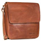 'Illinois' Herentas om te hangen, klein, leer, schoudertas, messenger bag, vintage leren tas, schoudertas, handtas, echt leer, Texas bruin., Small