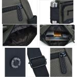 CHDWEY Umhängetaschen für Herren Männer Messenger Schultertaschen Crossbody Bag Cross Sling Tote Pack Reise Handtasche auf Single-Schulter for Männchen(Grijs)