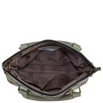 Anna by Anuschka Schooltas voor dames, handtas van echt leer, handbeschilderd, klein, drie katjes, blauw