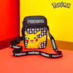 Schoudertas Cross-Body Bag voor Kinderen - Verstelbare Riem Kids Pikachu Kleine Reistas - Gamer Gifts, Zwarte Pikachu, Eén maat