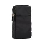 Heuptas voor mobiele telefoon, voor heren, zwart, 6,9 inch (16,9 cm), kleine mobiele telefoon, schoudertas, holster, schoudertas, mobiele telefoon met riemclip, mobiele telefoon, h