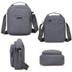 ANPTER Schoudertas voor heren, crossbody, herentas, mobiele telefoon, handtas, kleine omhangen, tas, Shulder Bag, Messenger voor vrije tijd, vakantie, uitstapjes, Grijs heren schou