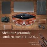 Pavone Nero Leder Aktentasche Herren – Laptoptasche, elegantes Design, langlebige Verarbeitung – Ideal für Geschäftsleute, Anwälte, perfekt für Geschäftsreisen und den tä
