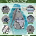 ZOMAKE Borstzak Sling Bag voor heren, diefstalbestendig, crossbody tas voor mannen en vrouwen, schoudertas voor outdoor, fietsen, reizen, wandelen