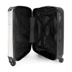 NoBoringSuitcases.com Kinderkoffer, handbagage, harde koffer met TSA-slot, jongens en meisjes, trolley, reiskoffer, draagtas, rolkoffer, klein of middelgroot, 36 vos met vogels, ki