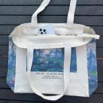 Canvas Tote Bag Esthetisch - Tote tas met ritssluiting en binnenvak door schouder Tote tassen voor vrouwen winkelen en reizen - Waardering cadeau voor leraar bruidsmeisje vriendsch