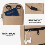 Schooltas voor dames, borsttas, schoudertassen, bruin