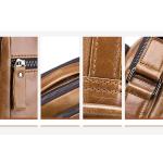 CHDWEY Umhängetaschen für Herren Männer Echtes Ledertasche Crossbody Taschen for Männer Messenger Bag Man Leder Umhängetaschen Männliche Handtaschen(Black)