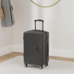 HAUPTSTADTKOFFER Midden grote harde koffer, TSA, 4 wielen, check-in bagage met 8 cm volumevergroting, 77 cm, 130 liter, grafiet, Grafito., koffer