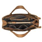 'Blossom' Leren Shopper Tas Dames Handtas Elegante Damestas Schoudertas Tote Bag Dames Tas voor Reizen Shopping Echtleer, Kleur:torino - bruin